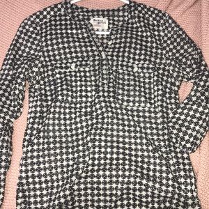 Holding Horses 3/4 sleeve half button up shirt